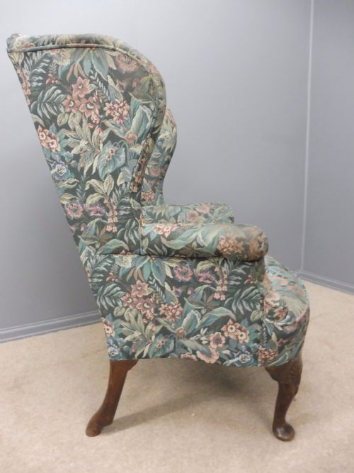 Victorian Winged Armchair Circa 1900