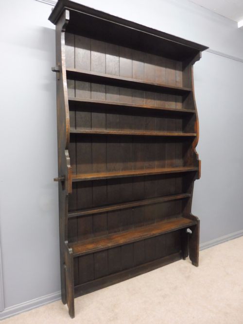 Unusual Large Oak Arts and Crafts Bookcase