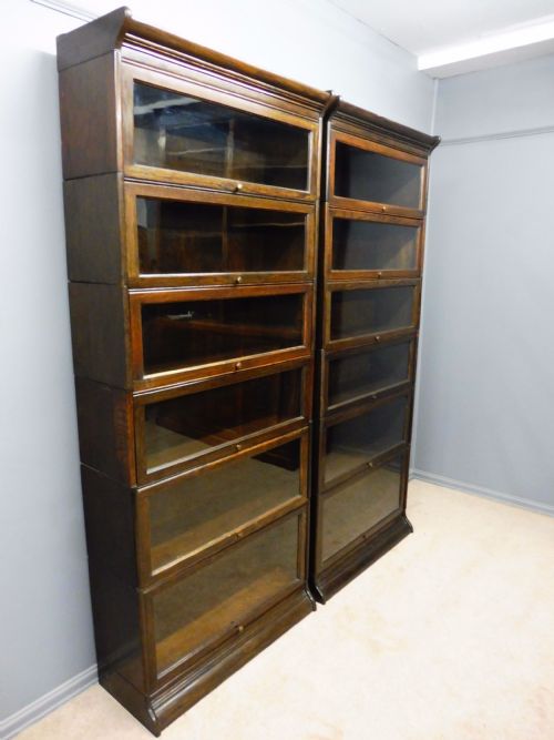 Large Pair of Sectional Lawyers Bookcases