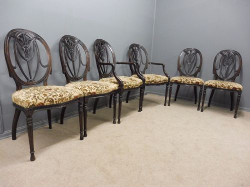Set of 6 Superior Quality Mahogany Dining Chairs Circa 1900