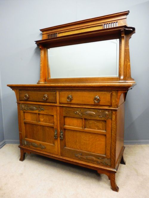 Oak Arts and Crafts Sideboard
