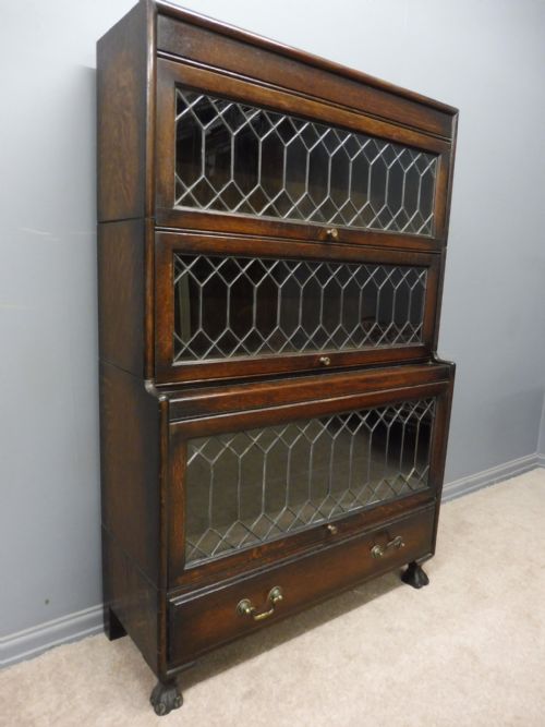 fig 1. 3 HIGH LAWYERS STACKING BOOKCASE