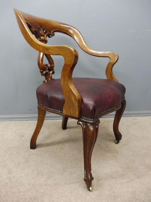 19th Century Mahogany Desk or Library Chair