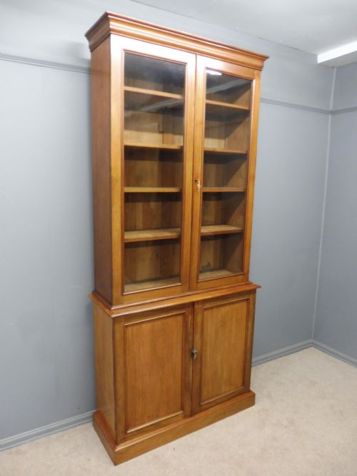 Tall Slim 19th Century Mahogany Bookcase