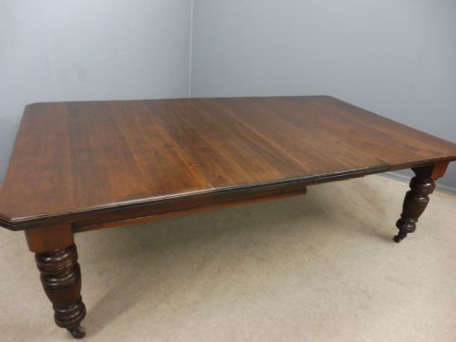 Victorian 2 Leaf Walnut Extending Dining Table Seats 10
