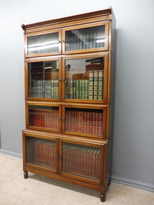 Mahogany 4 High Lawyers Bookcase