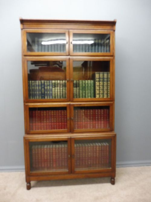 fig 1. MAHOGANY 4 HIGH LAWYERS BOOKCASE