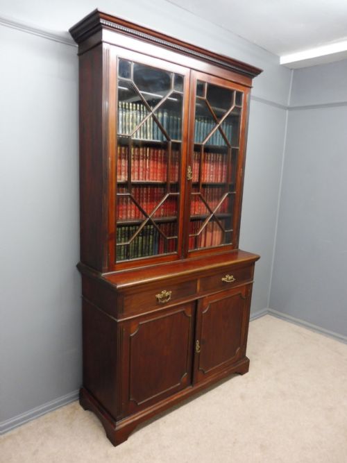 Victorian Mahogany Library Bookcase