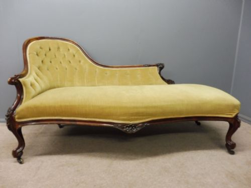 Victorian Rosewood Chaise Longue
