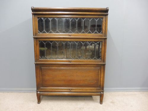 fig 1. OAK GLOBE WERNICKE BOOKCASE