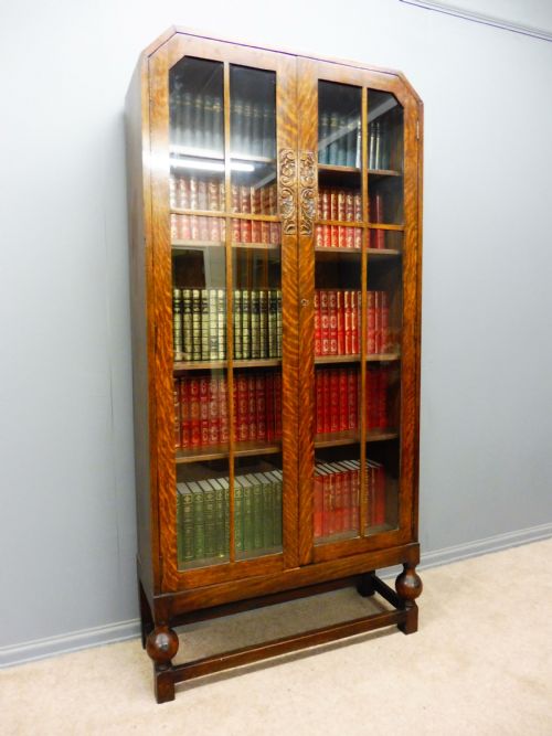 Oak Art Deco Bookcase