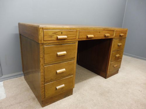 Oak Art Deco Desk