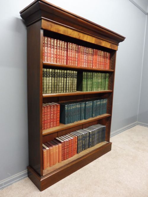 Victorian Mahogany Open Bookshelves
