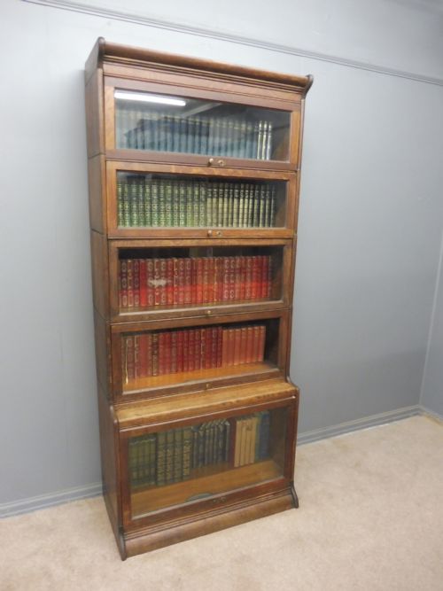 5 High Edwardian Gunn Stacking Bookcase