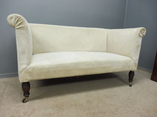 Small Victorian Period Box Shaped Sofa Circa 1890