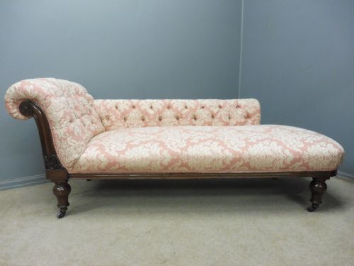 Victorian Mahogany Chaise Longue