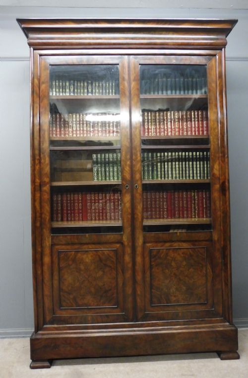 Large French 19th Century Mahogany Bookcase