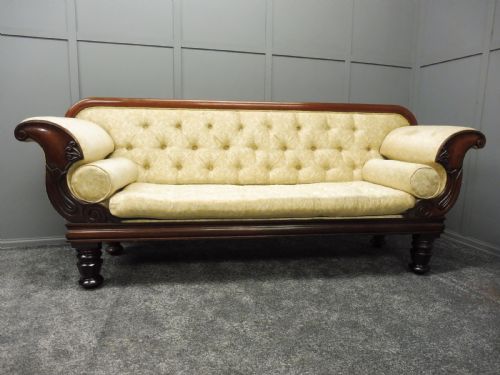 Mid 19th Century Country House  Scroll End Sofa