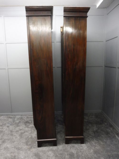fig 1. PAIR OF 19th CENTURY MAHOGANY ALCOVE BOOKCASES