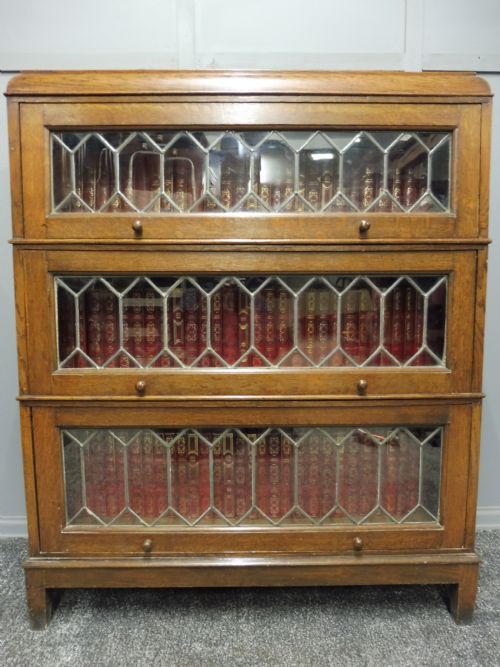 Golden Oak Lawyers Stacking Bookcase
