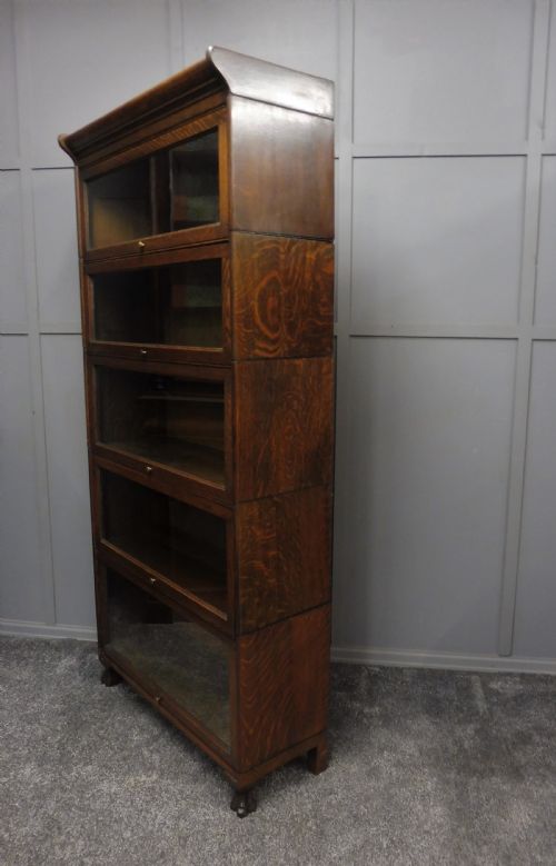 fig 1. TALL OAK LAWYERS STACKING BOOKCASE
