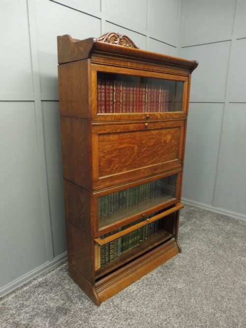 Antique Oak  Lawyers Bookcase
