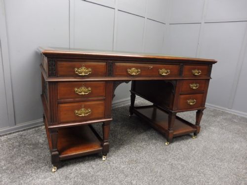 Late Victorian Walnut Desk