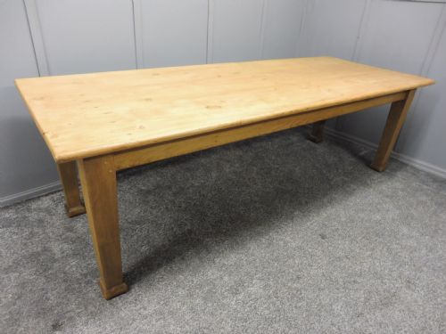 Large Edwardian Pine Farmhouse Table