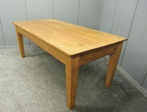 Solid Pine Farmhouse Table Circa 1900