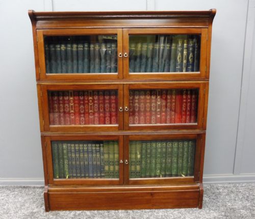 Mahogany Oxford Sectional Stacking Bookcase