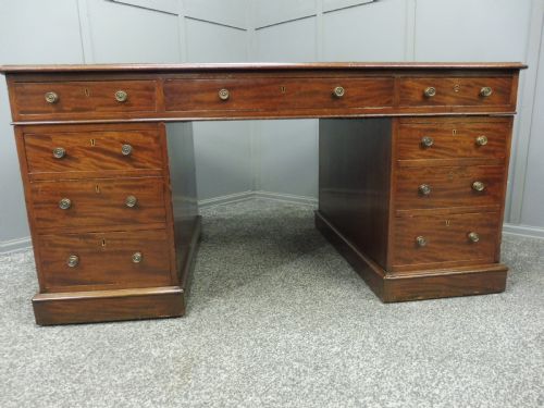 Victorian Mahogany Partners Desk