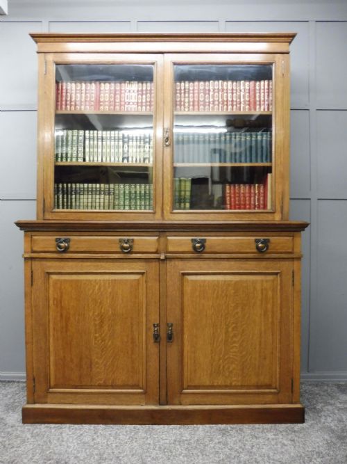 Oak Arts and Crafts Solicitors  Bookcase Circa 1900