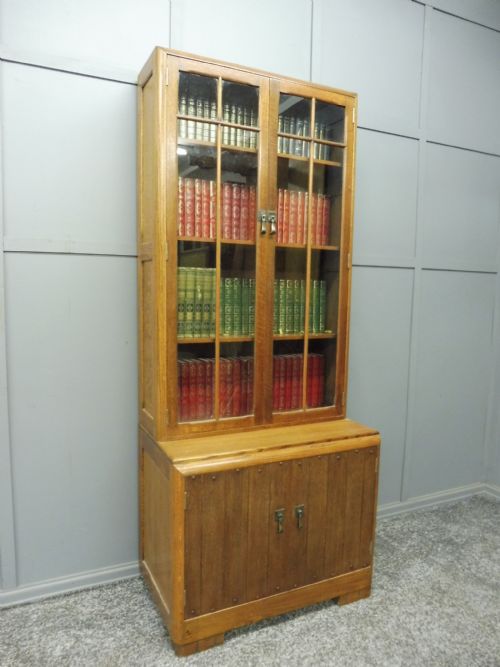 Oak Art Deco 1930'S Bookcase