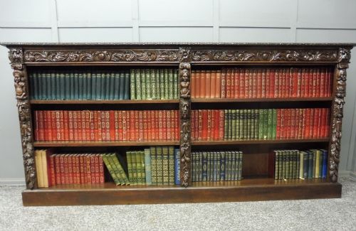 Victorian Period Carved Oak Bookcase