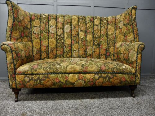 19th Century Deep Winged Sofa