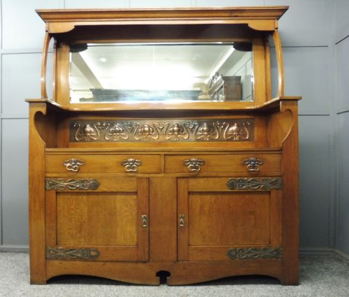 Large Oak Arts and Crafts Sideboard