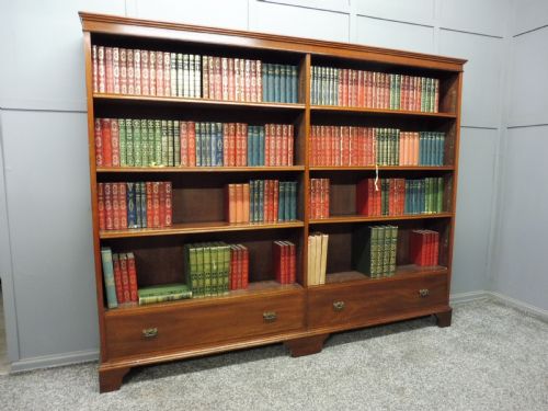 Large Edwardian Mahogany Bookcase