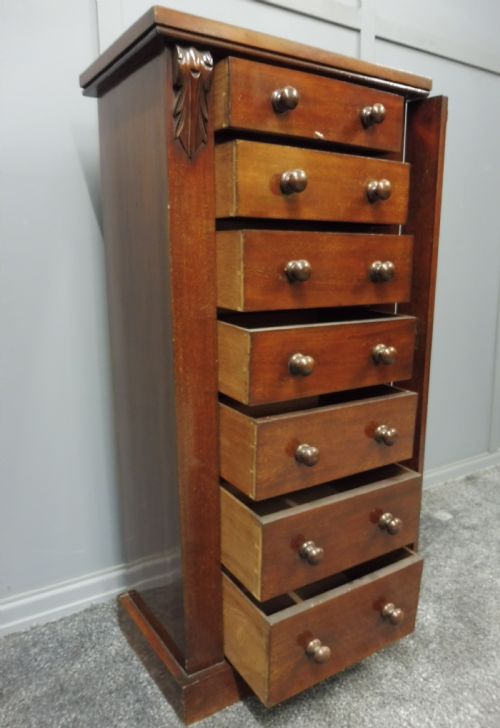 Victorian Mahogany Wellington Chest