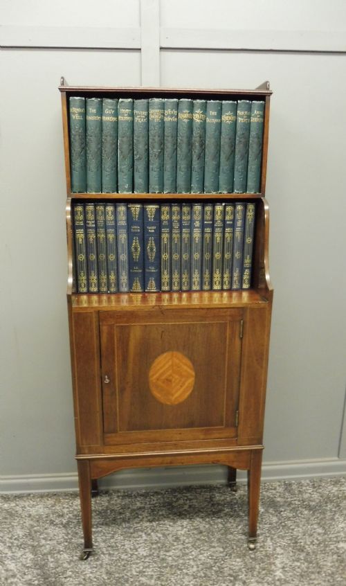 Small Edwardian Inlaid Bookcase