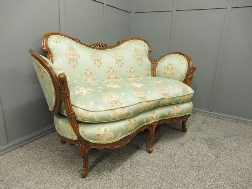 Victorian Carved Show Frame Sofa