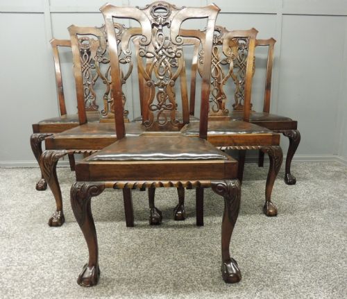 Set of Six Late 19th Century Dining Chairs