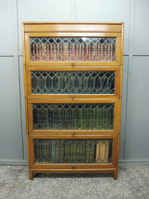 Edwardian Golden Oak Stacking Bookcase