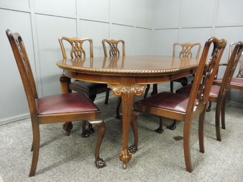 Edwardian Mahogany Table and Chairs