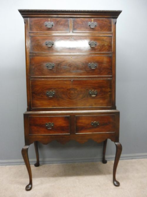 Edwardian Mahogany Secretaire Chest