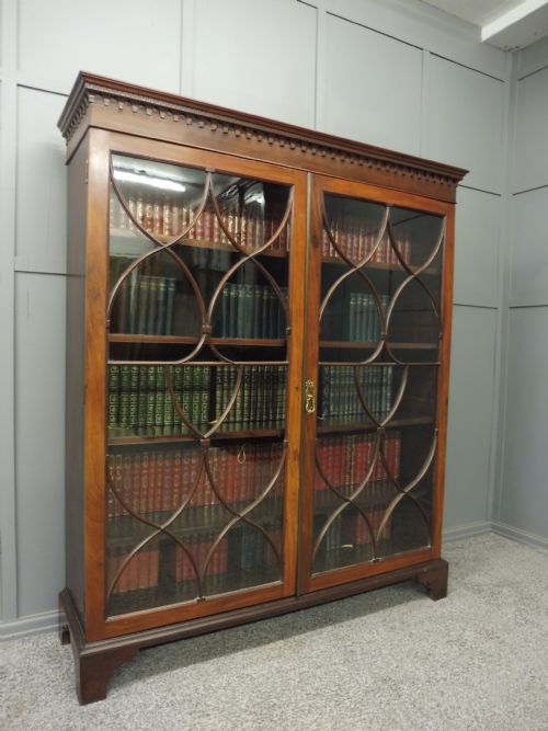 Large 19th Century Mahogany Bookcase