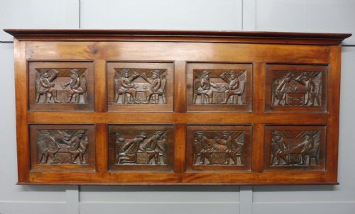 Carved Story Panel by Louis White   (The Road to Ruin)
