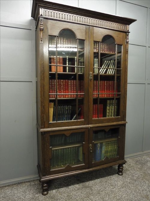 Edwardian Oak Bookcase