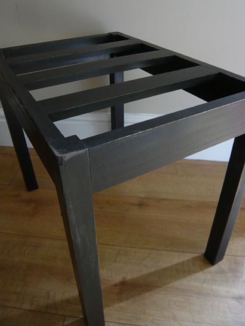 Painted French Luggage Suitcase Stand Rack C1920