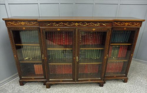 Edwardian Inlaid Bookcase