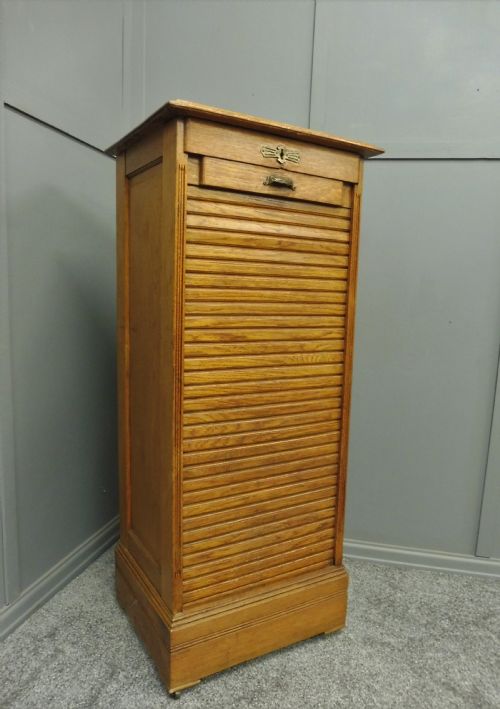 British Golden Oak Edwardian Filing Cabinet